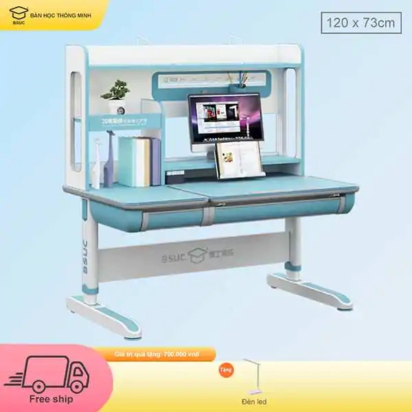 Bàn học chống gù lưng DRZ-12001 Plus với thiết kế hiện đại