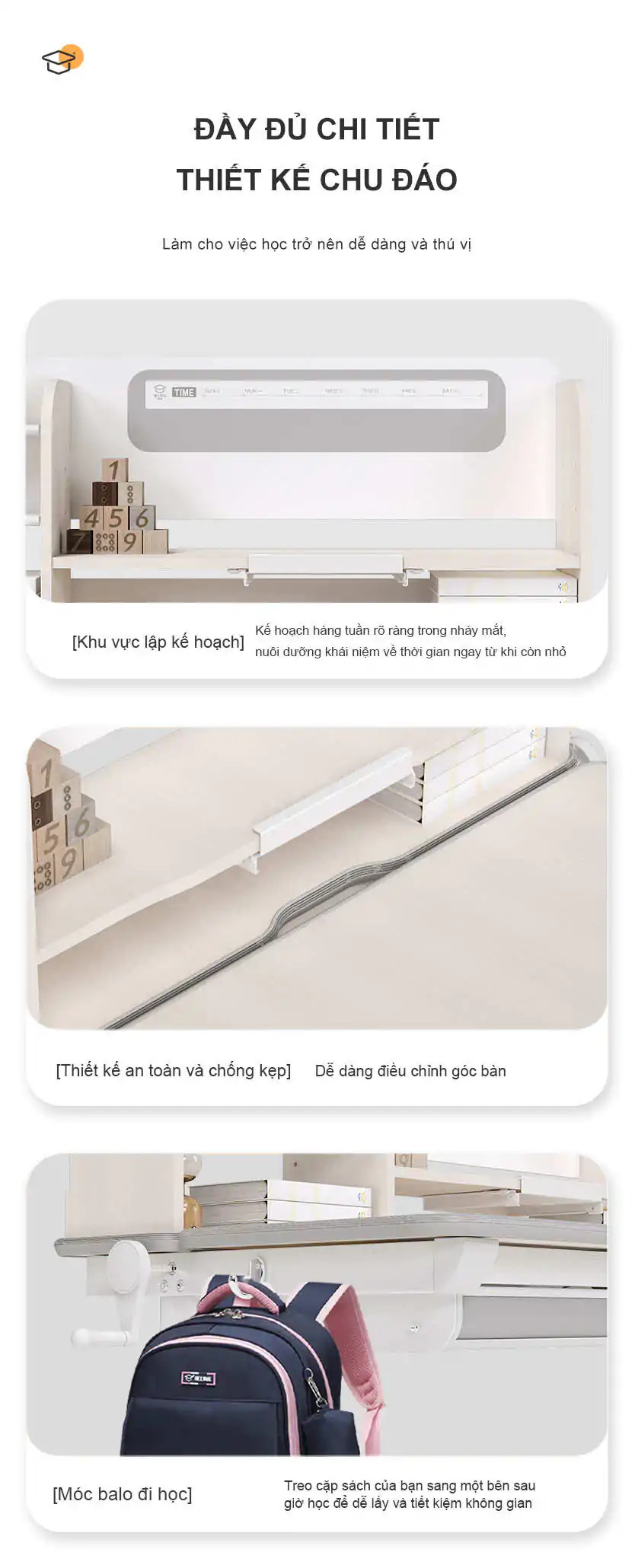 Bàn học thông minh nâng cao hiệu quả học tập