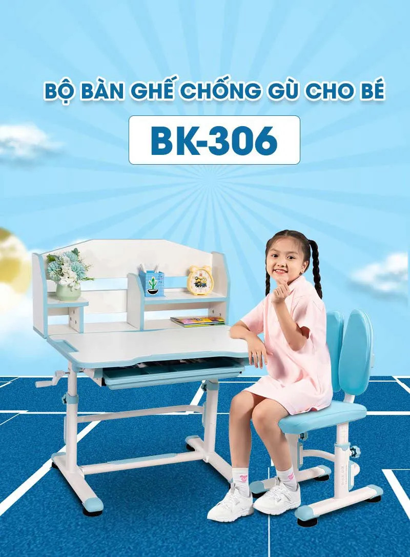 Bộ bàn ghế chống gù BK306