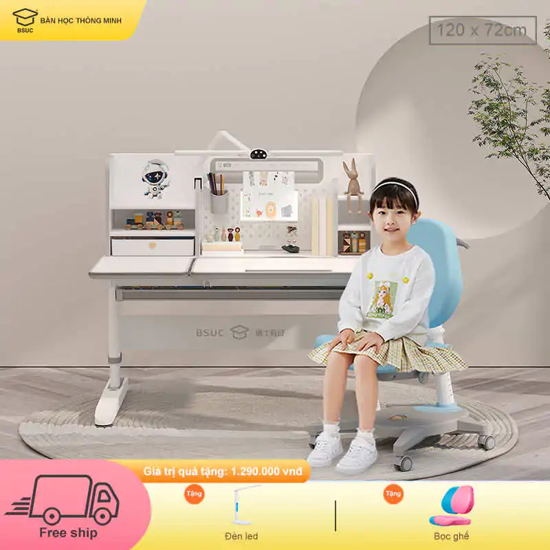 Bàn học sáng tạo ST-12001 và ghế DRY-801-2