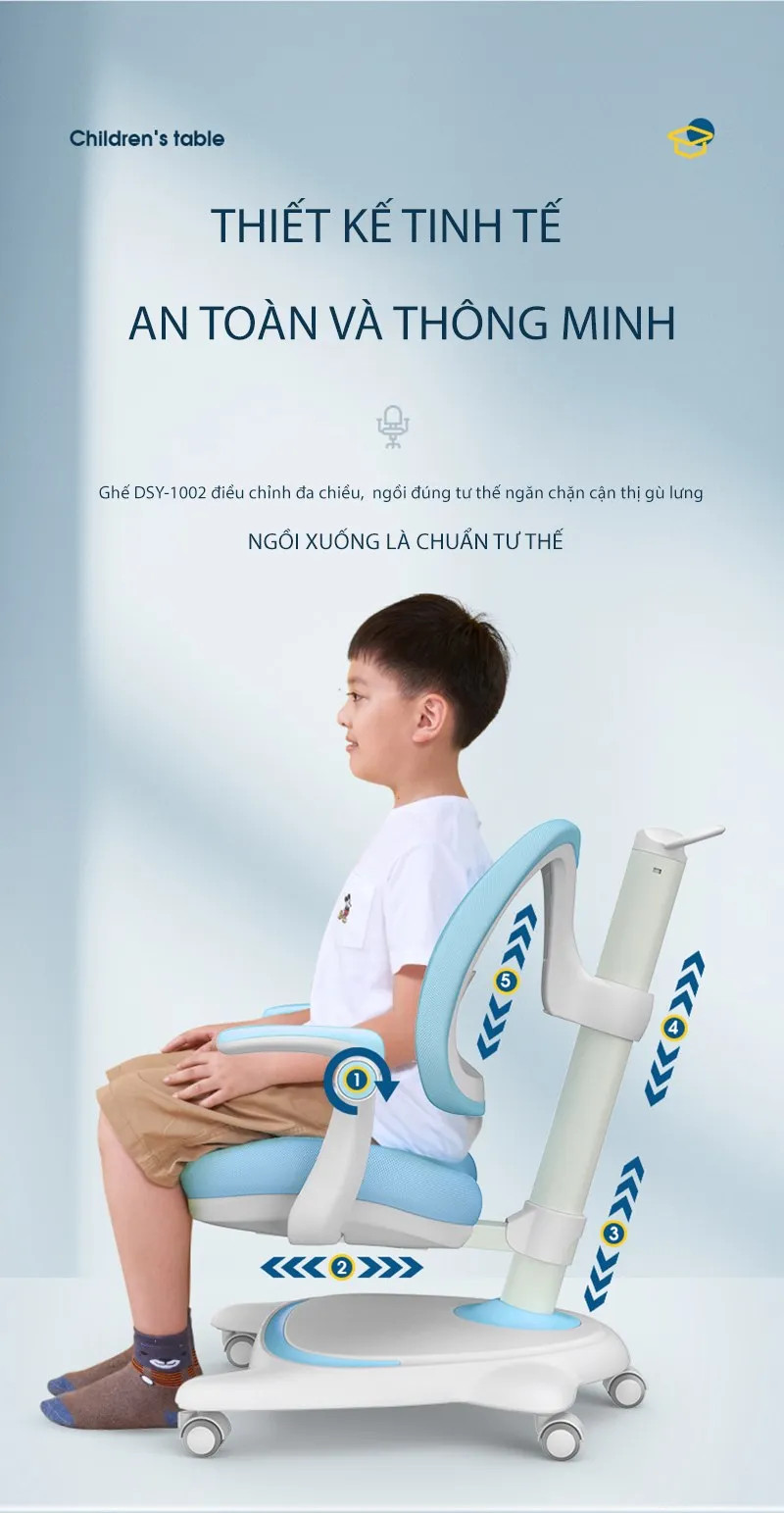 Ghế chống gù định vị đúng tư thế