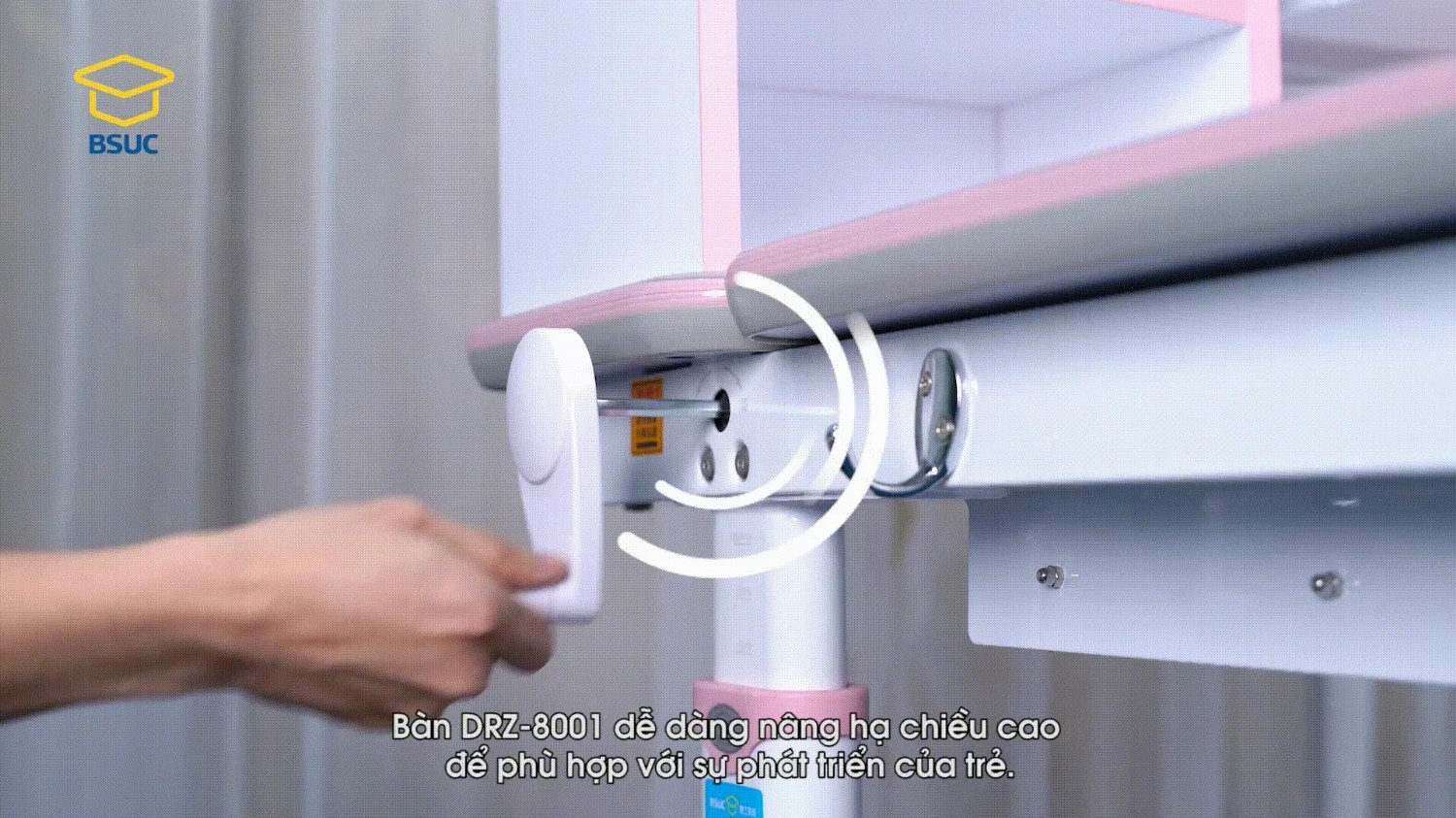 Hệ thống nâng hạ bàn học