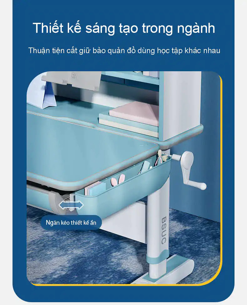 Hình ảnh bàn học thông minh trong không gian học tập