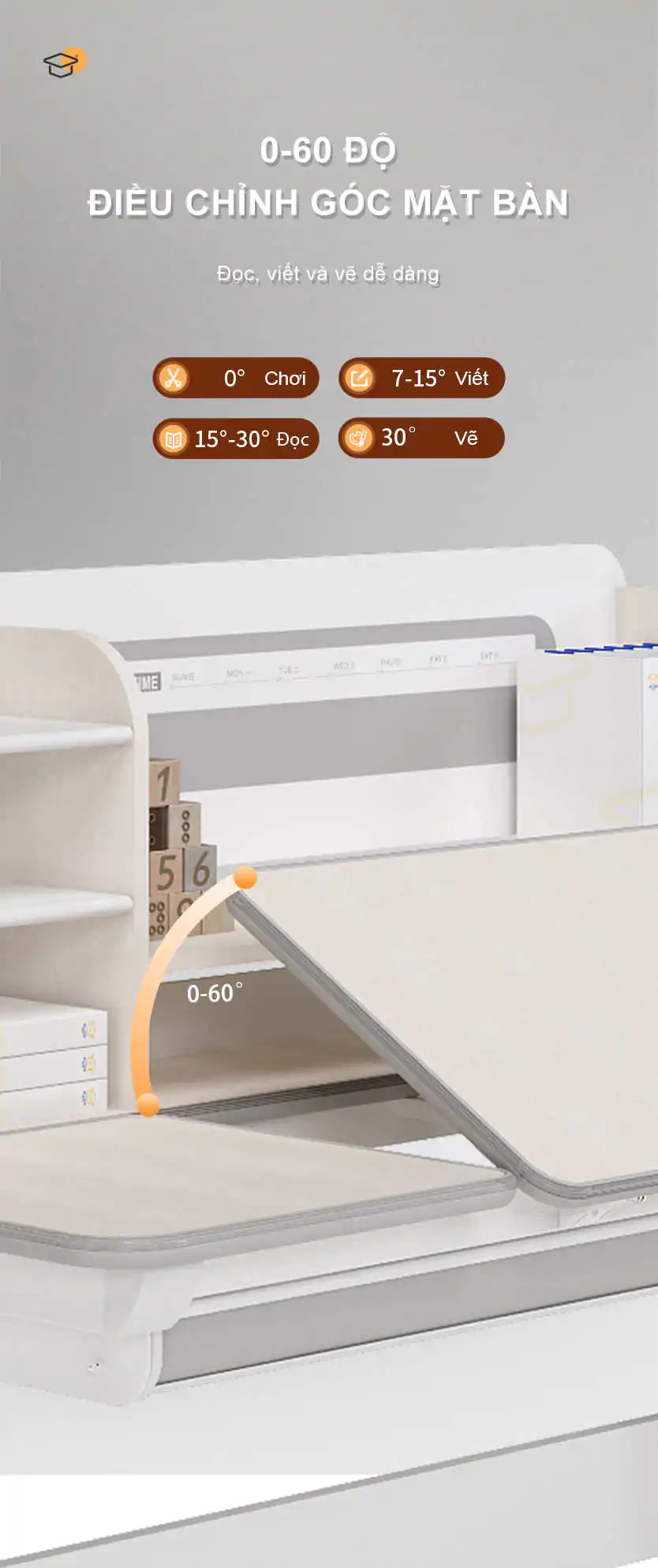 Hộc bàn YX-12001 chứa đồ dùng học tập