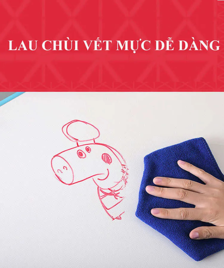 Mặt bàn chống lóa, chống xước, dễ dàng lau chùi vết mực